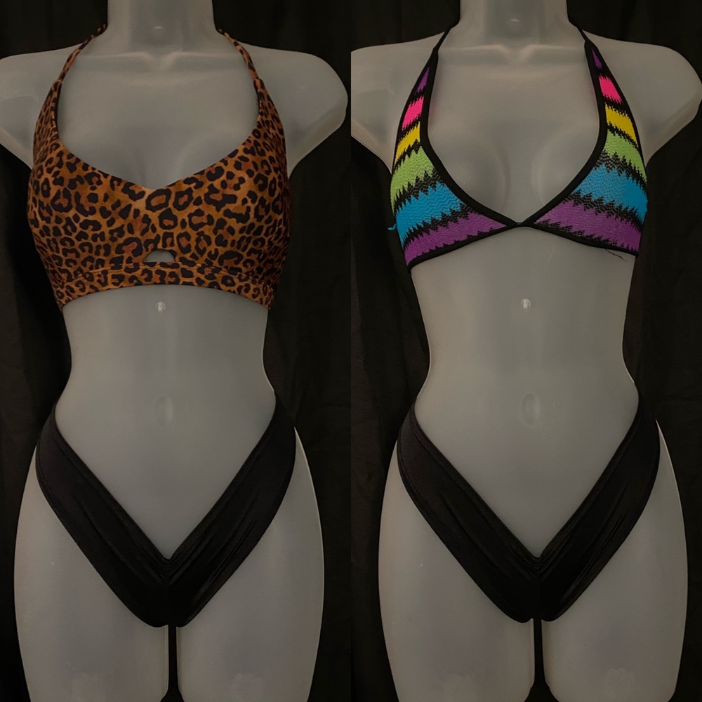 Large Small Cheetah Leopard Bikini Swimsuit Tops